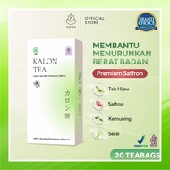 KALON TEA Green Tea Slimming Tea with Premium Saffron Teh Hijau Safron Spesialis Pelangsing Diet Al