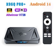 OpaleenX96q Pro+ Android 14 Smart Tv Box Allwinner H728 Octa Core 2.4G/5G Wifi6 1000m Lan 2G 16G 4G 