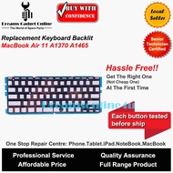 Replacement MacB00k Air 11 A1370 A1465 US Keyboard Backlit Backlight
