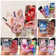 For Samsung Galaxy M36 5G Casing SM-M366B Cover Fashion Flower Marble Soft Silicone Phone Case For S