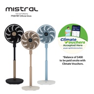 [Climate Voucher NEA]Mistral 12" DC High Velocity Stand Fan MHV9812DRW/ 16"DC Table Fan/ Stand Fan M