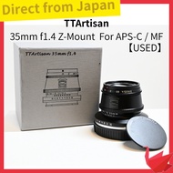 【USED】TTArtisan 35mm f1.4 Z Mount MF Prime Lens APS-C【Direct from Japan】