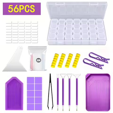 Diamond Painting Tools 5D DIY Diamond Painting Tools Kits Drill Plate Tool Set Mosaic Glue Pen Kit S