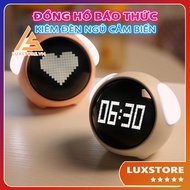 Xiaomi EMOJI Desktop Clock, Alarm Clock Cum EMOJI EMOJI - LUXSTORE Emotional Display Sound Sensor
