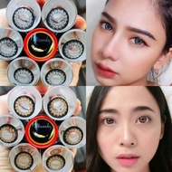 คอนแทคเลนส์ รุ่น Miranda เทา/ตาล Gray/Brown มีค่าสายตา (0.00)-(-8.00)