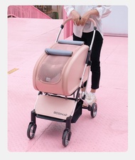 รถเข็นสุนัข BOSIMAO รุ่น BMP01 ถอดเป็นคาร์ซีทได้ น้ำหนักเบา