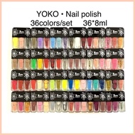 ☎ ▫ ☾ YOKO 3in1 nail polish 36colors/set regular nail polish 36*8ml