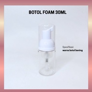 30ML CLEAR PET FOAM BOTTLE - WHITE FOAM TREATMENT PUMP SOAP BOTTLE FOAM FOAM BOTTLE/