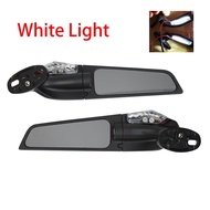 GGMM  SIDE MIRROR WINGLET DESIGN Motor Bike  Adjustable With Signal Lampu KAWASAKI YAMAHA Ninja R15 