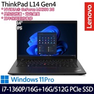 《Lenovo 聯想》ThinkPad L14 Gen 4(14吋FHD/i7-1360P/16G+16G/512G PCIe SSD/Win11P/特仕版)