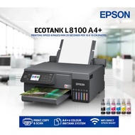 Epson L8100 A4 Photo 6 Colour Ink Tank Printer With Original Ink Borderless Print CD Print ID Card W