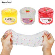 70ml Fruit Slime Toy Various Soft Stretchy Non-sticky Cloud Crystal Mud Stress Relief Vent Toys Colored Clay DIY Slime Decompression Squeeze Toy Party Favors