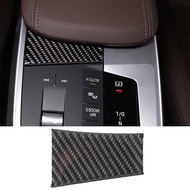 For BMW X1 U11 2023-2024 soft carbon fiber automotive center control armrest switch sticker auto acc