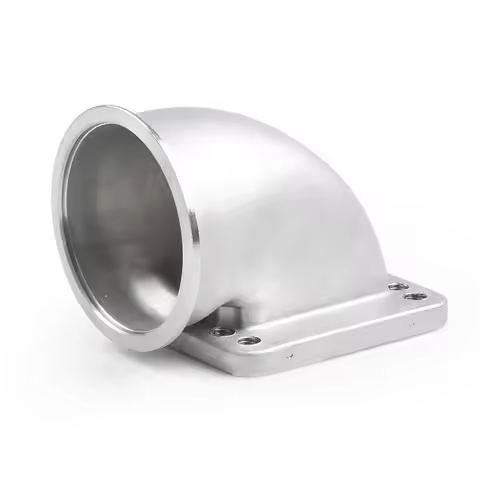 304 Stainless Steel 90Β° Turbo Elbow Adapter Flange 2.5'' 3'' 3.5" V-BandFor T3 T4 Turbocharger