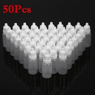 50PCS 10ml Volume Empty Plastic Squeezable Bottles Eye Liquid Container Dropper