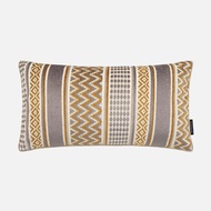 Zig Zag Chenille Cushion Cover 12x22" - Grey