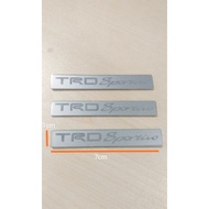 TRD Sportivo Emblem Logo // Badge for body kit bodykit skirt Toyota Vios Carmy Perodua Bezza Aluminu
