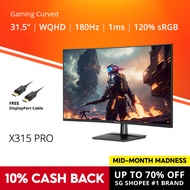 PRISM+ X315 PRO 31.5 180Hz 1ms Curved WQHD [2560 x 1440] Adaptive Sync Ready Gaming Monitor
