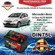 Münster Robust MF CMF DIN75 | DIN75L | 57539 (75AH) Car Battery Bateri Kereta Mercedes-Benz A Class 