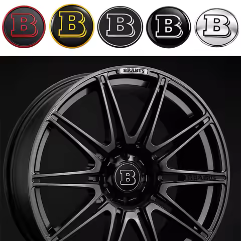 4Pcs 3D Wheel Center Hub Stickers 54 56 60 65 75mm Rim Cap Emblem Badge Car Accessories For Brabus w