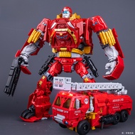 Boy Toys 6-12 Years Old Transformers Fire Truck Robot Movable Joint Doll Gift 12.17e