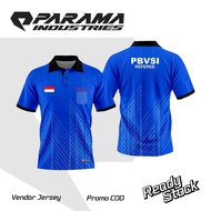 PROMO JERSEY POLO PBVSI BERKUALITAS BAJU WASIT VOLI KEREN