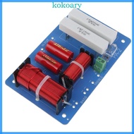 KOK 500W Adjustable Multi Speaker Treble Bass 2 Unit  Frequency Divider 2 Way Crossover Filters Upda
