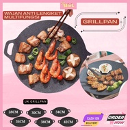 Multi Grill Pan Non-Stick Korean Grill BBQ Grill Pan Korean 34CM 38CM 42CM Multipurpose Round