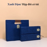 Hộp trà giấy dạng kéo hộp quà tặng cổ điển - HVL TEA