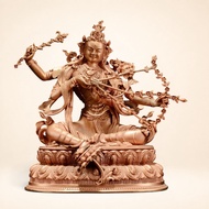 Red Tara Red Copper Art Ornaments Lost Wax Craft Height 11.5cm