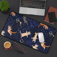 Desk mat with Space cats and constellations, cute cat Desk Mat, Space cats and constellations desk mat, Extra Large cat Desk Mat, space cats