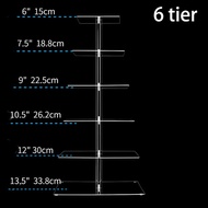 3/4/5/6/7 Tier Wedding Cake Stand Crystal Acrylic Cup Shelf Decoration Party Holder Birthday Shops D