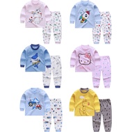 [READY STOCK] New born baby kids pyjamas nightwear cloths and pants Baju tidur budak kanak boys girl perempuan lelaki