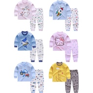 [READY STOCK] New born baby kids pyjamas nightwear cloths and pants Baju tidur budak kanak boys girl