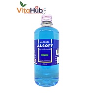 Alcohol Alsoff ตราเสือดาว แอลกอฮอล์น้ำ 450ml (Ethanol70%)