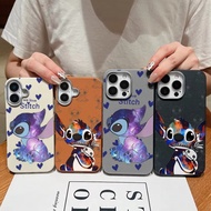 Cartoon Demon Stitch PU Leather Case for Samsung Galaxy S25 Ultra S25 Plus M17 F17 M07 F07 F56 F16 L