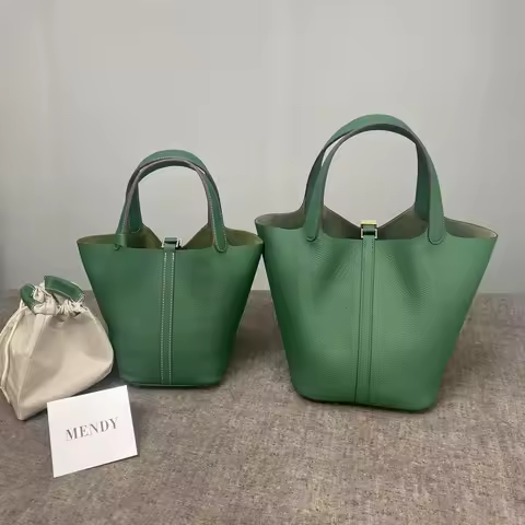 Women's Bag Bucket Bags Female Tote Bag High Quality Hand Bag Ladies Designer Luxury Genuine Togo Le