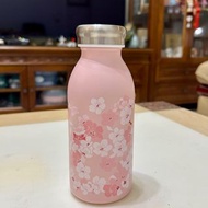 全新！MONBENTO 牛奶瓶造型保溫瓶 櫻花粉 350ml 保溫瓶 隨身瓶 水壺