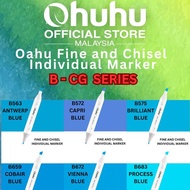 Ohuhu Oahu Series (B - CG SERIES) Individual Marker Fine & Chisel Professional Marker Group 5