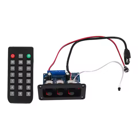 T36C 2X25W+50W 2.1 Channel Bluetooth 5.0 Subwoofer Class D Audio Amplifier Board Kit with DC Female+