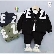 [ Premium ] 3in1 jacket for boys aged 1-5 years (jacket, t-shirt, and jogger pants)