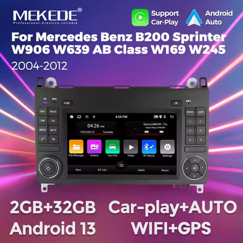 MEKEDE Android 13 for Mercedes Benz B200 Sprinter W906 W639 AB Class W169 W245 GPS navigational Car 