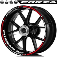 For Honda Forza 750 350 250 125 Motorcycle Wheel Sticker Reflective Rim Decal Waterproof