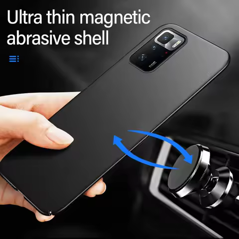 Ultra-thin Magnetic Hard Matte PC Phone Case For Xiaomi Redmi Note 15 14 13 12 11 10 9 S 8 Pro Mi Li