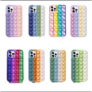 Pop It Fidget Rainbow Silicone Case REALME C15