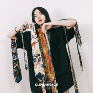 Xilin CLIN|Vintage|Retro Tie _ Geometric Amoeba Totem Pattern Old Product Vintage Tie