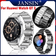 สาย Huawei watch GT 3 46mm 42mm สายนาฬิกา luxury Ceramics สายรัดสแตนเลสของ For Huawei Watch GT 3 SE