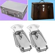 Set of 2 Duckbill Lever Locks with Alloy Padlocks Medium Size 6,5x3cm with Screws and Rive Used to I