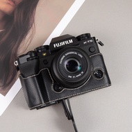 เคสปกป้องกล้องแบบหนัง PU สำหรับ Fujifilm XT30II XM5 XT5 XT4 XT20 X100VI XS20 10 ชุดฐาน กระเป๋าถือกล้
