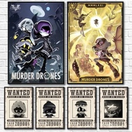 M-Murder D-Drones Game Arrest Warrant Poster Art Print Home Living Room Bedroom Bar Aesthetic Decor,
